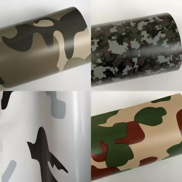 Camouflage/Camo Vinyl Wrap Sticker (Air/Bubble Free) Multi sizes