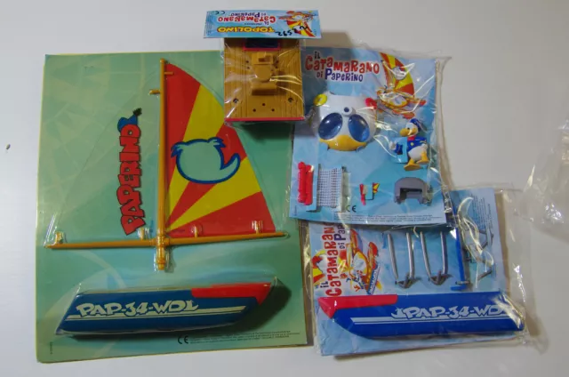 GADGET  DISNEY CATAMARANO DI PAPERINO allegati Topolino libretto in blister nuov