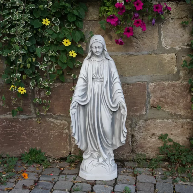 Massif Statue Sainte Maria Mutter Dieu 83 CM, 38 KG, fonte de pierre Freezeproof