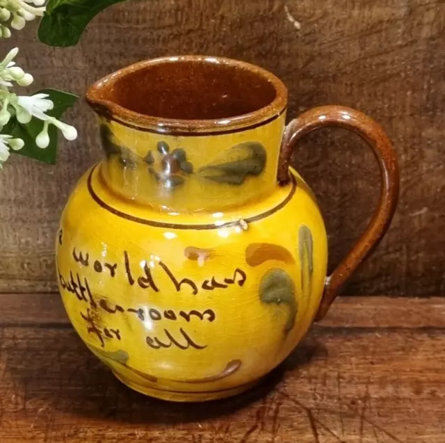 CHARMING Antique ALLER VALE/DEVON/TORQUAY Motto Ware SMALL 9cms JUG