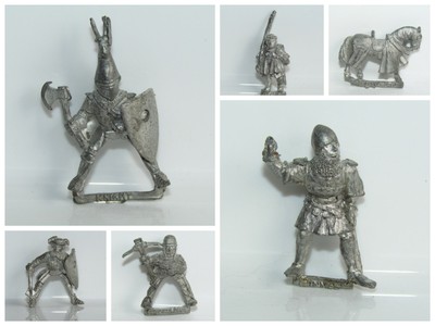 Games Workshop CITTADELLA F7 CAVALIERI feudali CAVALLERIA bretonnians una figura IN METALLO FUORI CATALOGO 