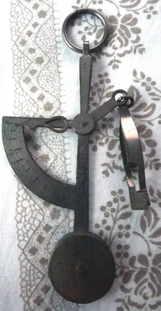 Alte Briefwaage Hängewaage Handwaage Sehr gut erhalten, Bis 50g, Vintage, Antik