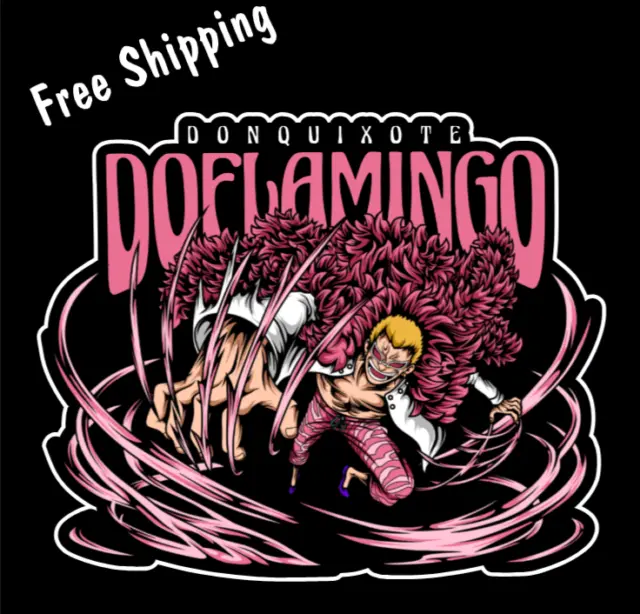 Anime One Piece Pirate Doflamingo Heavenly Demon Sticker Decal Truck Car Phone