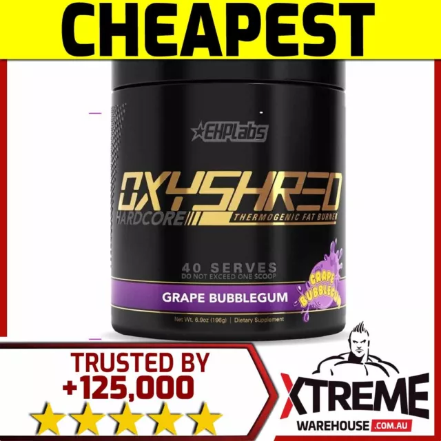 Ehplabs Oxyshred Hardcore 40Srv //  Thermo Fatburner Oxy Shred Stronger Zero