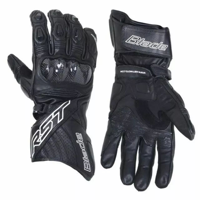 Damen Motorradhandschuhe > RST Blade II Leder Sport Damen Motorrad - Schwarz