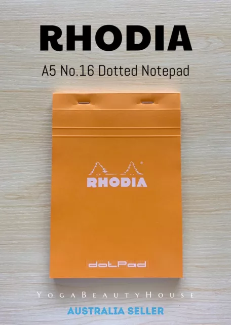 Rhodia No.16 A5 Dot Pad Notepad (notebook note write calligraphy paper grid line