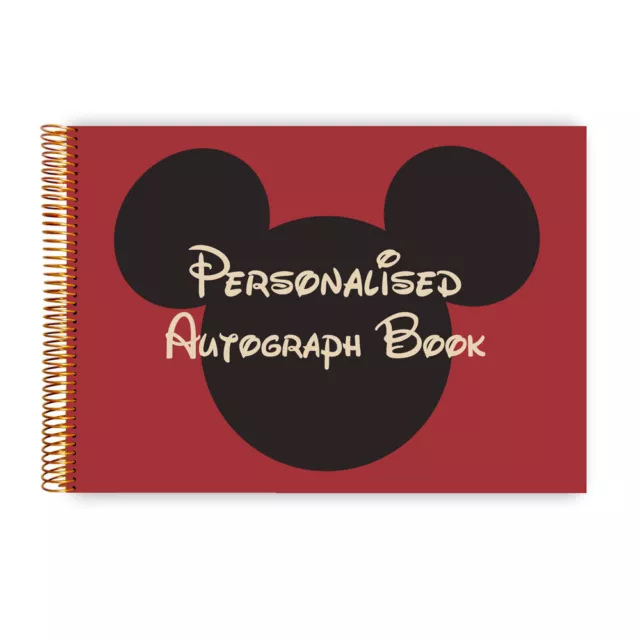 A5 Personalised Disney Mickey and Minnie Mouse Autograph Books 2