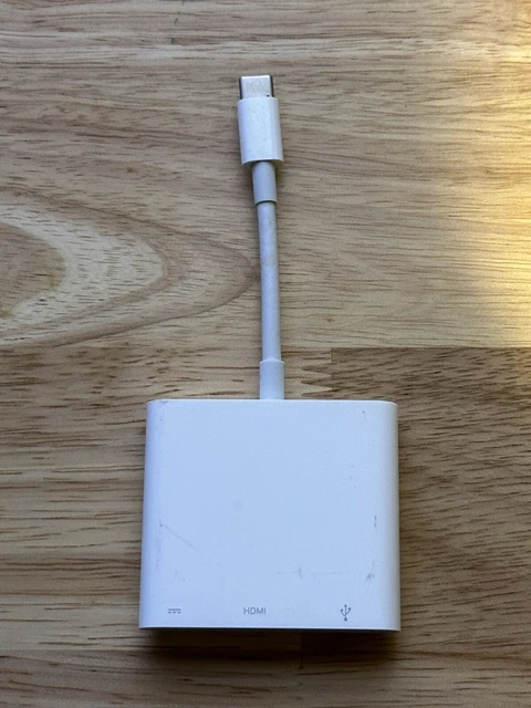 Apple - USB Type-C Digital AV Multiport Adapter - White (MUF82AM/A) (A2119)
