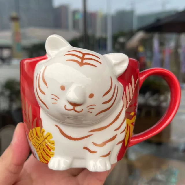 New 2022 Starbucks China Chinese Year Of The Tiger 12oz Ceramic Coffee Mug