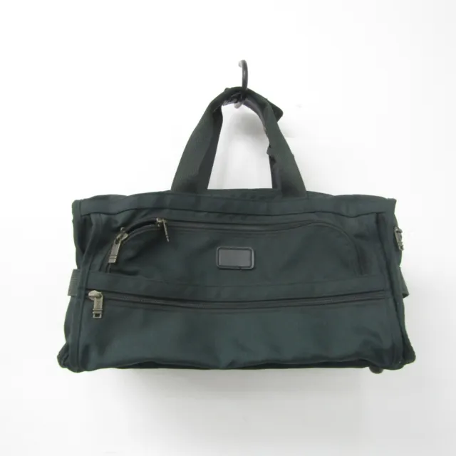 Vintage Tumi USA Green Ballistic Nylon Carry On Weekender Soft Duffel Duffle Bag