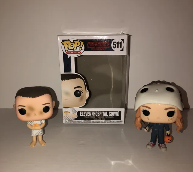 Funko POP! Television~Stranger Things Max (Costume) #552 + Eleven #511~Lot of 2