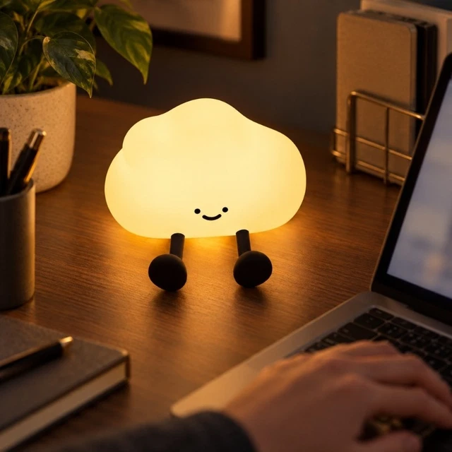 Light Tapping CLOUD NIGHT LIGHT with Tap Control and 3 Brightness Settings £16.52 ...