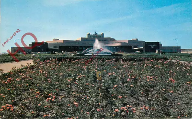 Picture Postcard; Greater Pittsburgh Airport, Fountain Landscaping