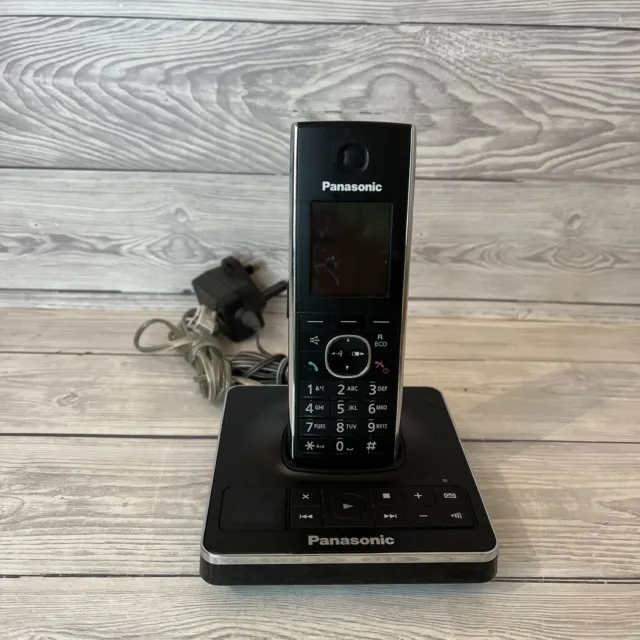 Panasonic Kx-Tg8561 Cordless Phone Telephone With Answering Machine Black