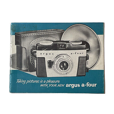 Guía de usuario manual de instrucciones para cuatro cámaras Argus A 1955 original