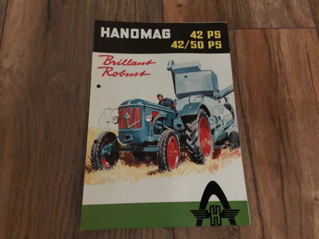 Original Prospekt Hanomag Brillant Robust Traktor Schlepper