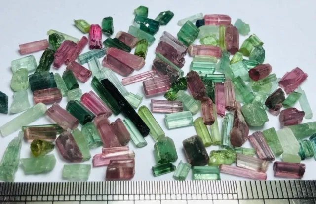 50.50 Cts Natural Beautiful Multi colour  tourmaline Crystal