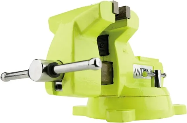 Wilton 63187 5" Bench Vise, High Visibility with Swivel Base