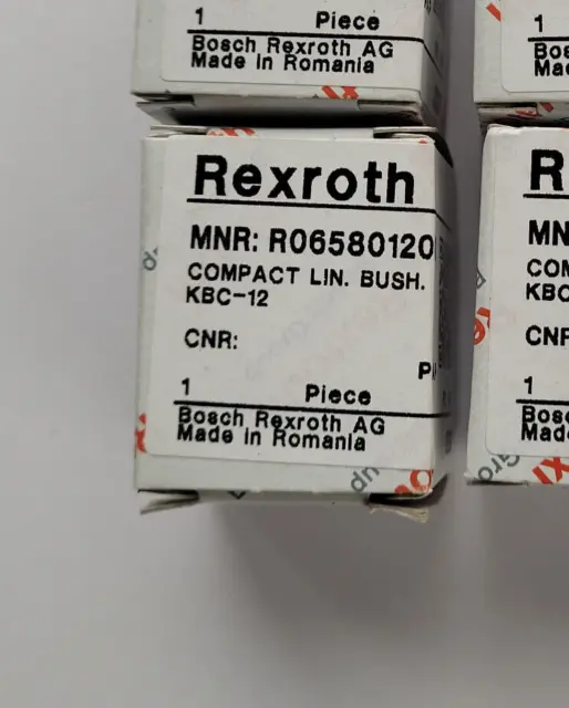 REXROTH R06580120 KBC-12 Linear Bearing Ball Bearing - New/Boxed