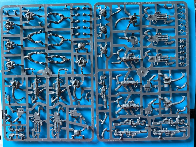 5 Figurines Nécrons Immortels – Warhammer 40K – Plastique – Occasion (P-00IRA)