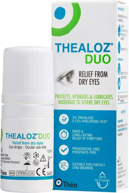 Thealoz Duo Eye Drops 10Ml NEW!