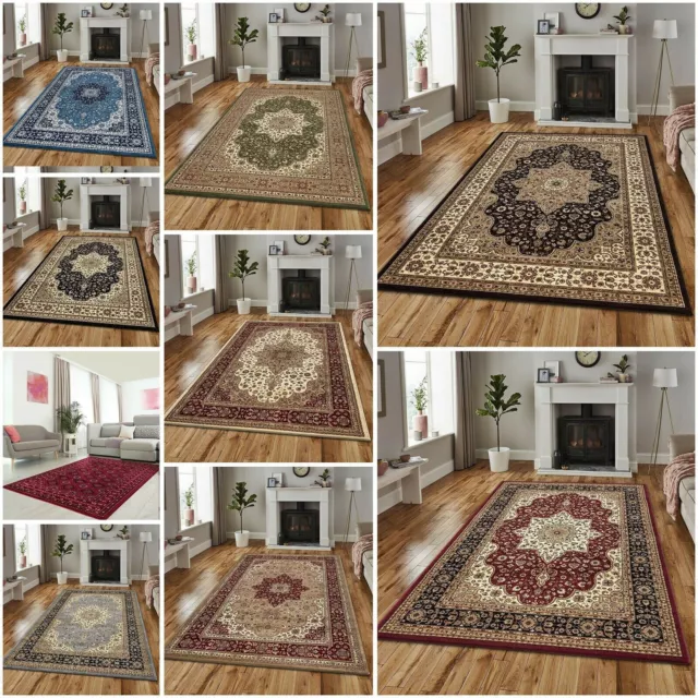 Living Room Hall Rugs Runners Extra Large Thick Pile Classical Style Floor Long