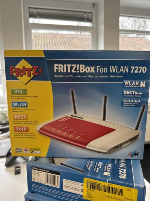 AVM FRITZBox Fon WLAN 7270 300 Mbps 4-Port 100 Mbps Verkabelt Router (20002403)