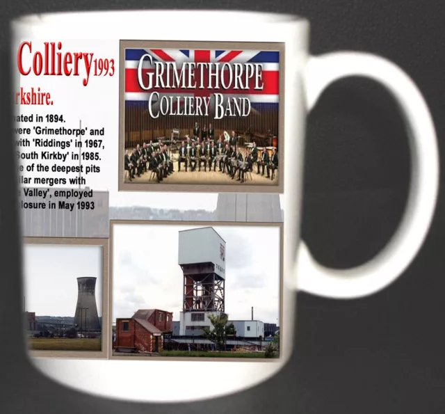 Grimethorpe Colliery Coal Mine Mug. Limited Edition Gift Miners Yorkshire Pit