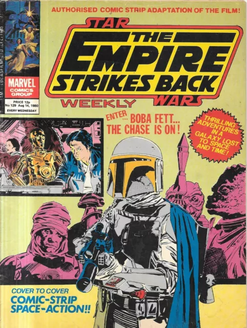 vintage Marvel Star Wars Weekly Empire Strikes Back comic No 129 Aug 14th 1980