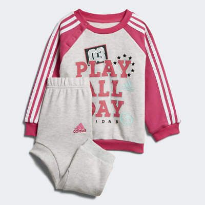 Adidas Infant Girls Graphic French Terry Jogger Tracksuit Kids Baby Children Set