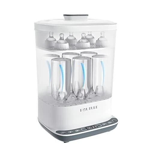 Baby Bottle Sterilizer, 6-in-1 Bottle Sterilizer and Dryer, Electric Steam Bo...