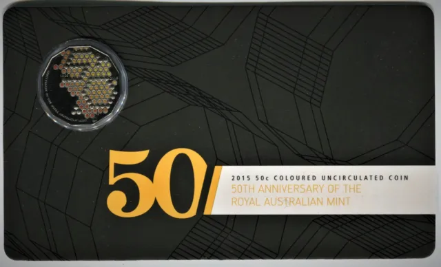 2015 50 Cent Coloured Uncirculated Coin: "50th Anniversary of The RAM."