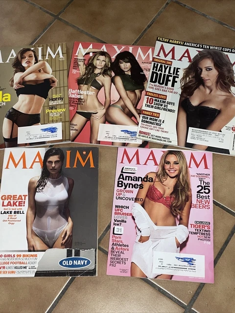 FIVE OLDER MAXIM Magazines Amanda Bynes Haylie Duff Milla five-older-maxim-magazines-amanda-bynes-haylie-duff-milla