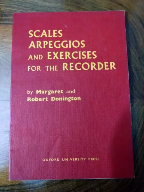 Waagen Arpeggios und Übungen für den Recorder Margaret Robert Donnington 1961