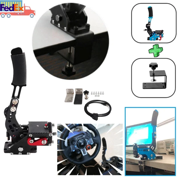 USB3.0 14Bit PS4/PS5 Handbrake for Racing Games Steering Wheel Stand G29 Blue