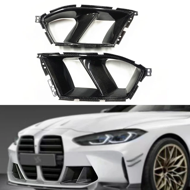 CARBON FIBER FRONT Bumper Side Air Vent Cover For BMW G80 M3 G82 G83 M4