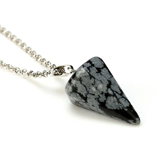 Hexagonal Natural Quartz Crystal Chakra Healing Point Pendant Necklace Jewelry