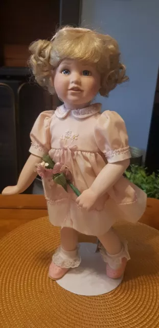 Ashton Drake Galleries 'Mother's Day' Porcelain Doll With Stand