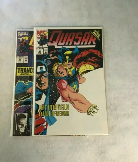 2  Quasar Comics  - Run  #39 #40 - Marvel Comics - Lot 141