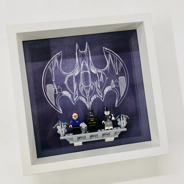 TELAIO DISPLAY CASE per Lego® 1989 Batwing Batman minifigure 76161 27cm