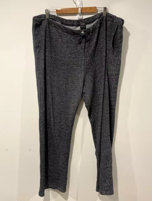 Bonds Sweat Pants Womens Plus Sz 24 Dark Grey Drawstring Straight Comfy Pockets