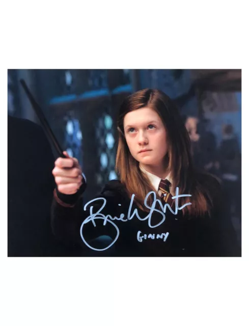 10x8" Harry Potter Print Signed by Bonnie Wright With Monopoly Events COA