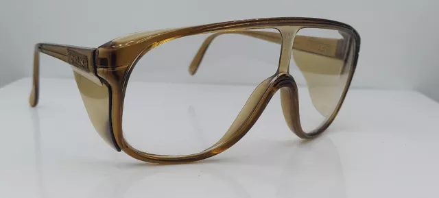 Vintage Willson Spectra Brown Pilot Shield Sunglasses Frames Tunisia