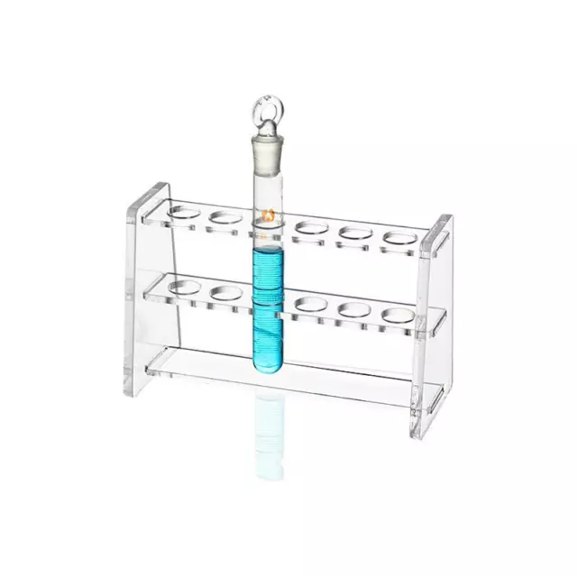 Efficient Test Tube Holder Rack 13mm-31mm Organic Glass Lab Chemistry Supply ca
