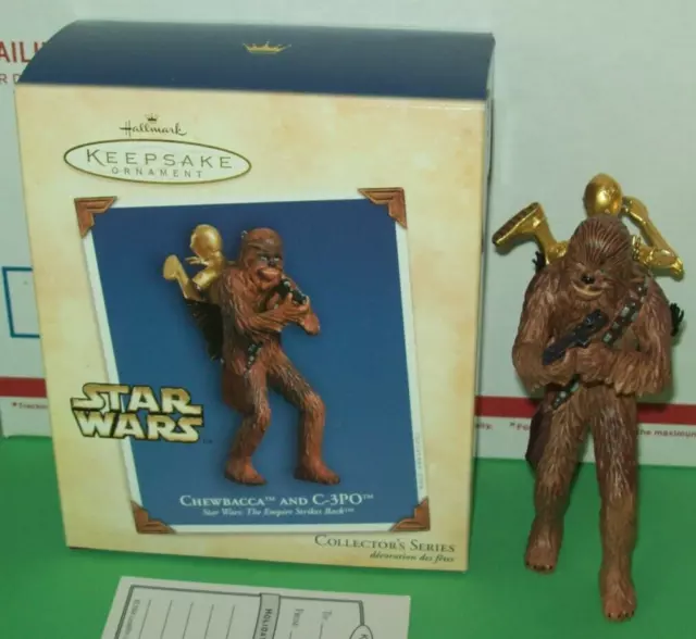 Hallmark Star Wars Chewbacca C-3PO Empire Strikes Back 2004 Ornament