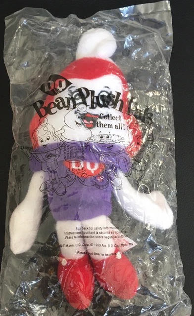 Vintage Dairy Queen Bean Plush Pals 7” Ice Cream Cone Beanie Sealed New