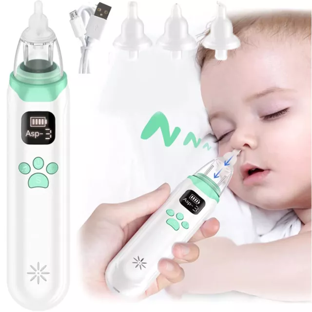 Baby Nasensauger Elektrischer Sauger Kinder Aspirator  Nasal Snot Reiniger NEU
