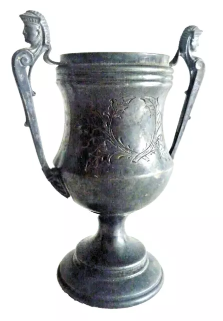 eGYPTIAN REVIVAL URN LOVING CUP MIDDLETOWN PLATE 88 ANTIQUE VTG OOAK neocurio