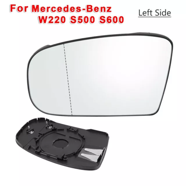 Verre miroir côté conducteur gauche solide et robuste pour MercedesBenz W220 S