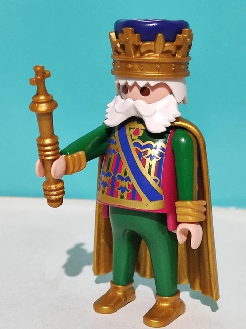 PLAYMOBIL FIGURA REY Medieval Castillo Caballeros Medievales Palacio ...